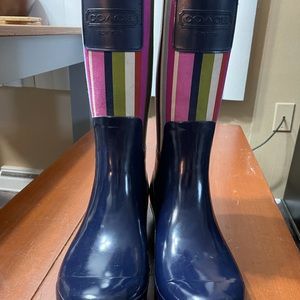 Coach rain boots